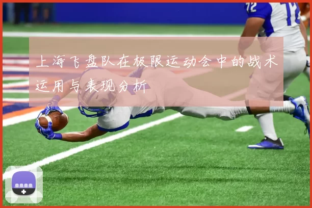 上海飞盘队在极限运动会中的战术运用与表现分析