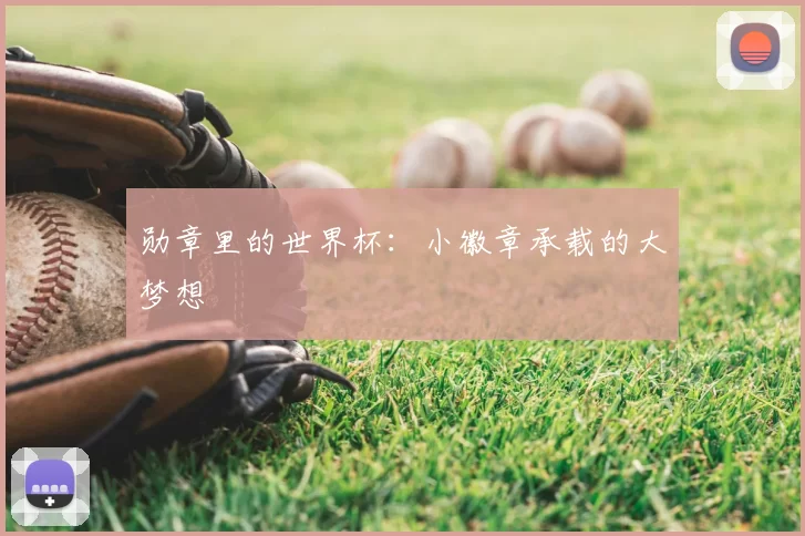 勋章里的世界杯:小徽章承载的大梦想