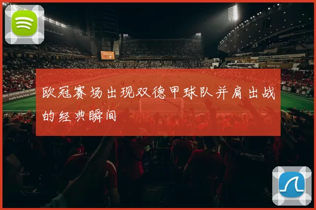欧冠赛场出现双德甲球队并肩出战的经典瞬间